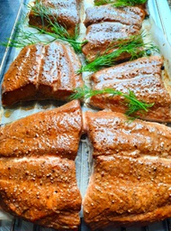 Hot Smoked Norwegian salmon,  150 -170g / piece